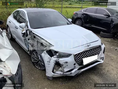 Photo 1 of 13: 2019 Genesis G70, VIN KMTG341ADKU036200 — Korean insurance auction