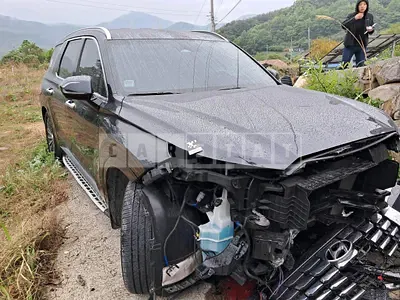 Photo 1 of 29: 2023 Hyundai Palisade, VIN KMHR581ABPU618098 — Korean insurance auction