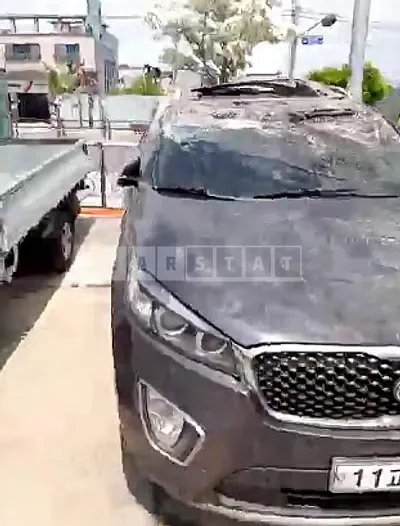 Photo 1 of 9: 2015 Kia Sorento, VIN KNAPK81ABFA082693 — Korean insurance auction