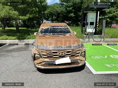 Photo 1 of 6: 2024 Hyundai Tucson, VIN KMHJC81BGRU391360 — Korean insurance auction