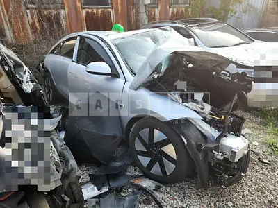 Photo 1 of 5: 2023 Hyundai IONIQ 6 Long Range (2WD), VIN KMHM341AFPA038767 — Korean insurance auction