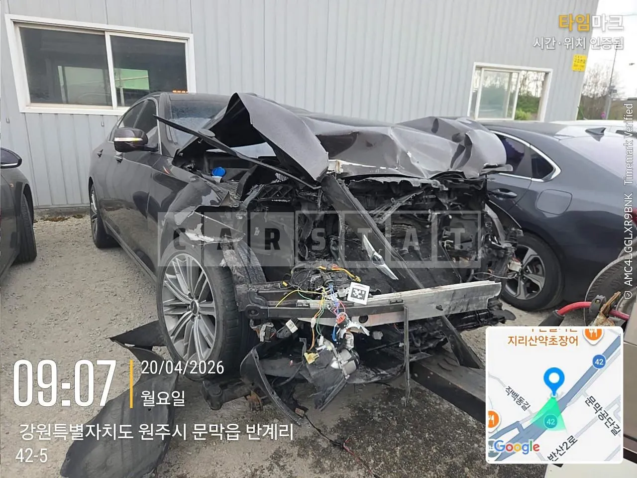 Photo 2 of 9: 2018 Hyundai Genesis G80, VIN KMHGL41DBKU308574 — Korean insurance auction