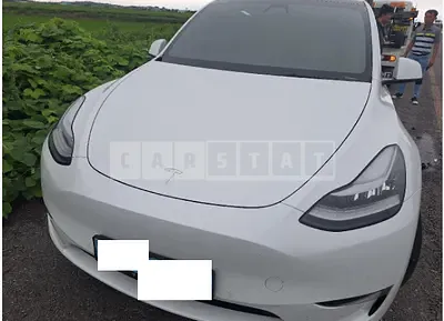 Photo 1 of 12: 2021 Tesla Model Y LongRange — Korean insurance auction