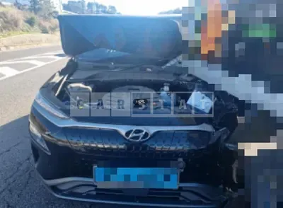 Photo 1 of 10: 2019 Hyundai Kona Electric, VIN KMHK381GFKU053140 — Korean insurance auction