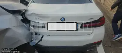 Photo 1 of 9: 2021 BMW 530i xDrive, VIN WBA31BJ07MWW98028 — Korean insurance auction