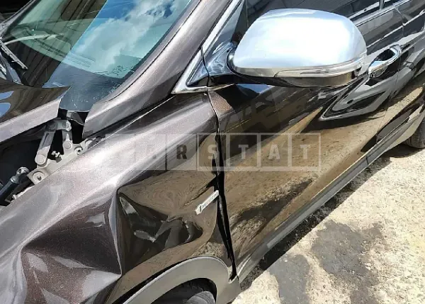 Photo 2 of 24: 2017 Hyundai Santa Fe, VIN KMHSW81UBHU744694 — Korean insurance auction