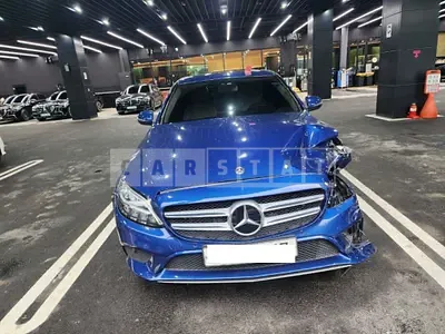 Photo 1 of 10: 2019 Mercedes-Benz C220 d, VIN WDDWF1EBXKR473112 — Korean insurance auction