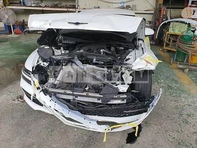 Photo 1 of 16: 2020 Genesis G80, VIN KMTGB41CDMU028664 — Korean insurance auction