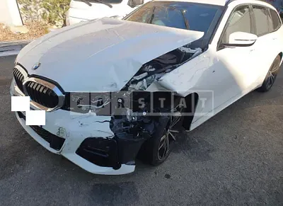 Photo 1 of 41: 2022 BMW 320i, VIN WBA11ED06NFM82645 — Korean insurance auction