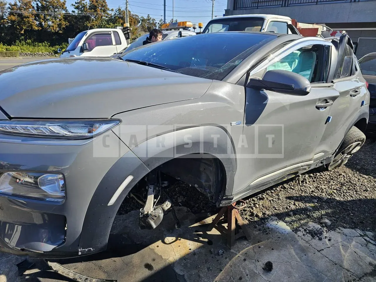 Photo 2 of 7: 2019 Hyundai Kona Electric, VIN KMHK381GFKU039034 — Korean insurance auction