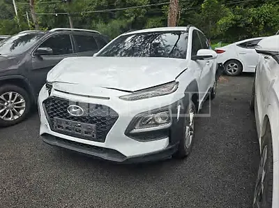 Photo 1 of 34: 2018 Hyundai Kona, VIN KMHK4815GJU061345 — Korean insurance auction