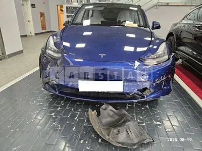 Photo 1 of 45: 2021 Tesla Model Y Standard Range, VIN 5YJYGDED9MF172228 — Korean insurance auction