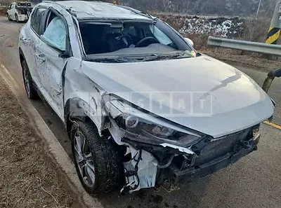 Photo 1 of 12: 2018 Hyundai Tucson, VIN KMHJ381ABJU781611 — Korean insurance auction