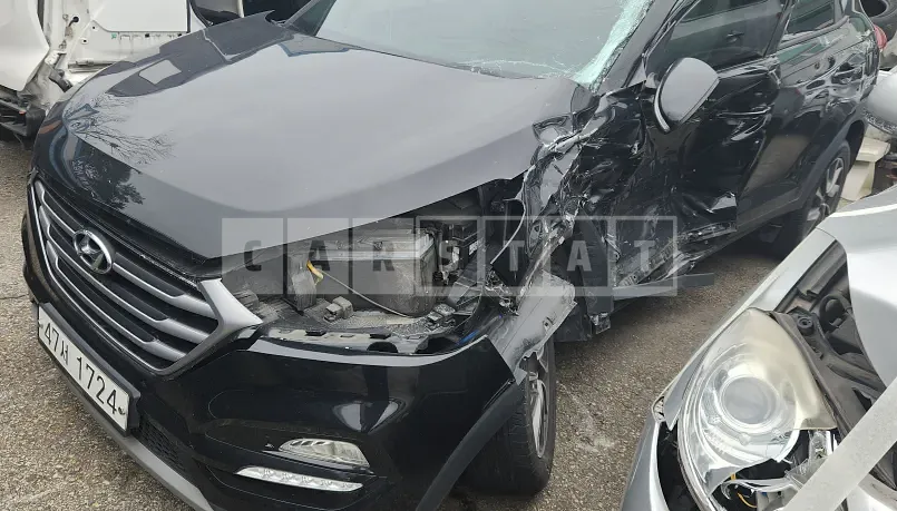 Photo 2 of 5: 2018 Hyundai Tucson, VIN KMHJ381ABJU545760 — Korean insurance auction