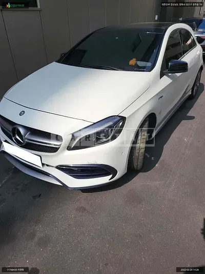 Photo 1 of 14: 2017 Mercedes-Benz AMG A45 4Matic, VIN WDDBF5CB4HJ558270 — Korean insurance auction