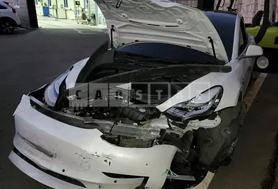 Photo 1 of 5: 2020 Tesla Model 3 Long Range, VIN 5YJ3E1EB7LF733537 — Korean insurance auction