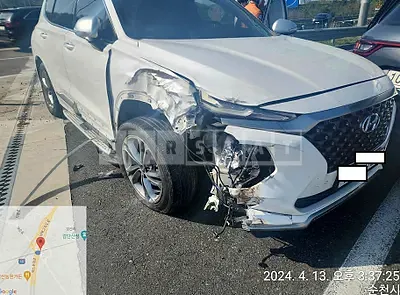 Photo 1 of 9: 2019 Hyundai Santa Fe — Korean insurance auction