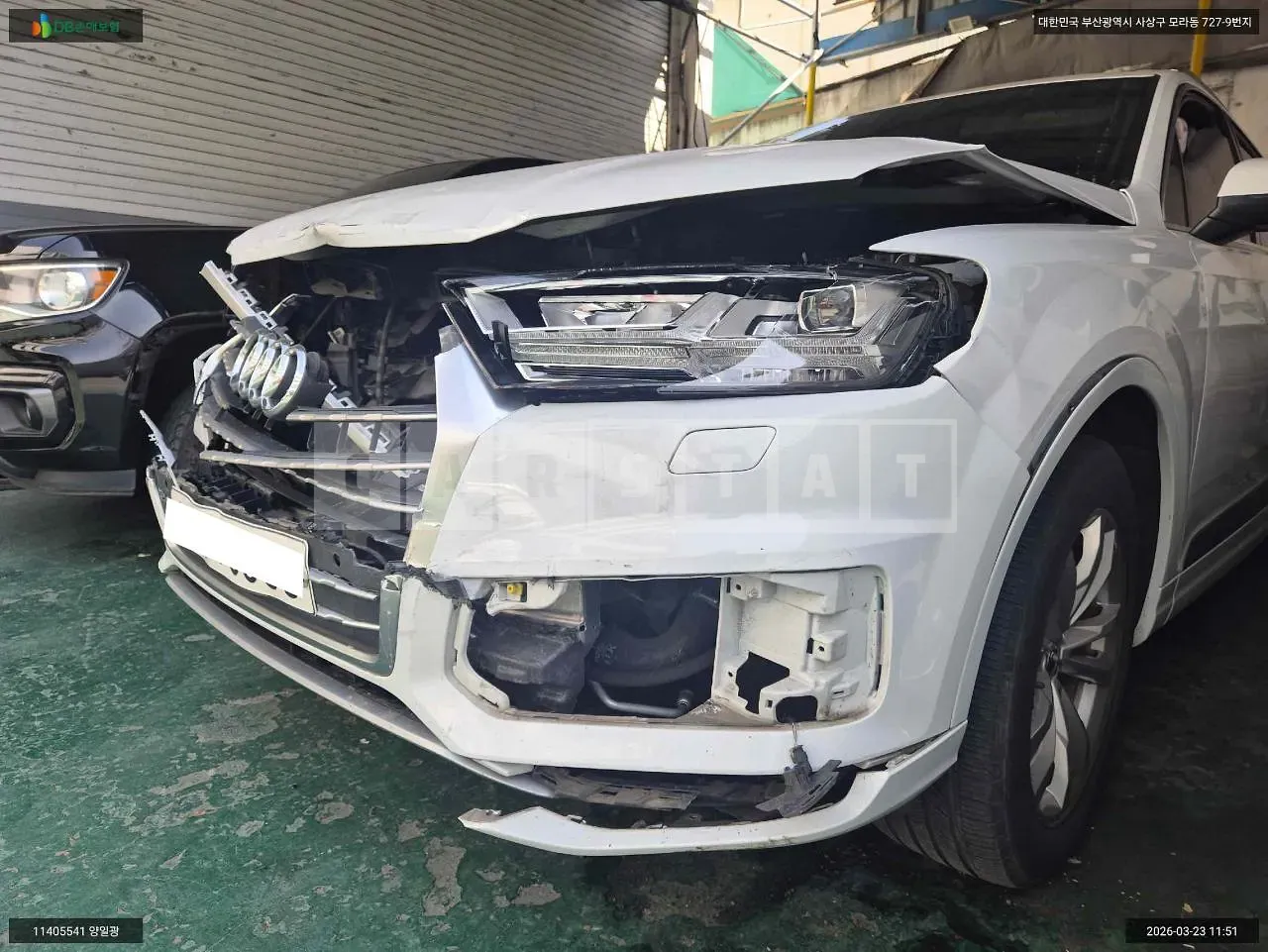 Photo 2 of 13: 2019 Audi Q7 45 TFSI quattro, VIN WAUZZZ4M6KD046651 — Korean insurance auction