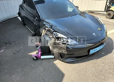 Photo 1 of 5: 2021 Tesla Model 3 Long Range, VIN 5YJ3E1EB1MF010333 — Korean insurance auction