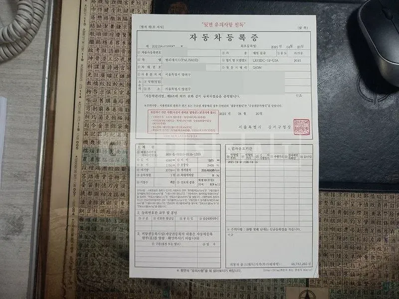 Photo 2 of 21: 2021 Hyundai Palisade 3.8 (4WD), VIN KMHR581EDMU312295 — Korean insurance auction