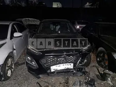 Photo 1 of 8: 2019 Hyundai Kona, VIN KMHK4815GKU365128 — Korean insurance auction