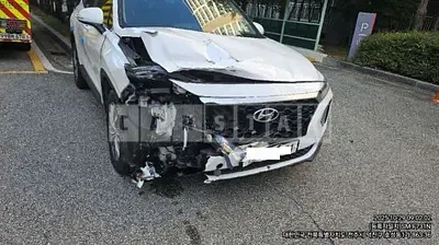 Photo 1 of 11: 2019 Hyundai Santa Fe, VIN KMHS281BBKU122770 — Korean insurance auction