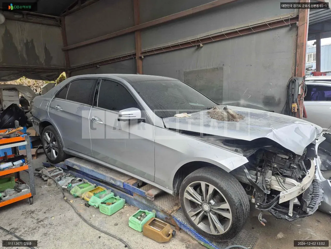 Photo 2 of 9: 2015 Mercedes-Benz E300 4Matic, VIN WDDHF8BB8GB193243 — Korean insurance auction