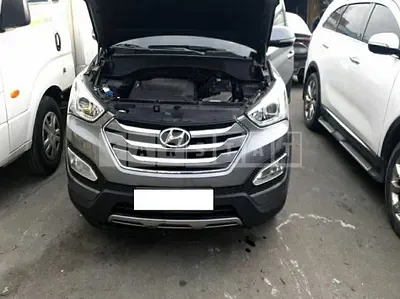 Photo 1 of 19: 2015 Hyundai Santa Fe, VIN KMHSW81UBFU389121 — Korean insurance auction