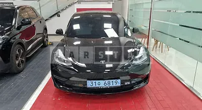 Photo 1 of 10: 2021 Tesla Model 3 Long Range, VIN 5YJ3E1EB6MF946061 — Korean insurance auction