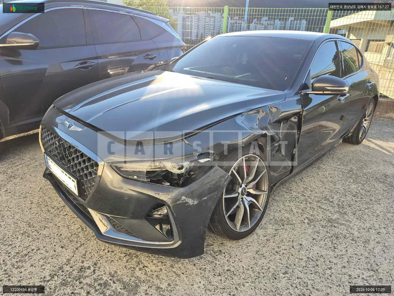 Photo 2 of 19: 2018 Genesis G70, VIN KMTG341ABJU004497 — Korean insurance auction