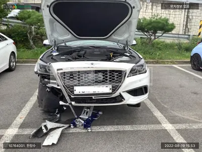 Photo 1 of 16: 2019 Genesis G80, VIN KMHGL41DDKU331533 — Korean insurance auction