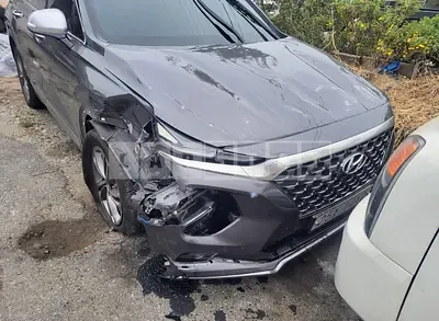 Photo 1 of 22: 2019 Hyundai Santa Fe, VIN KMHS581BBKU081435 — Korean insurance auction