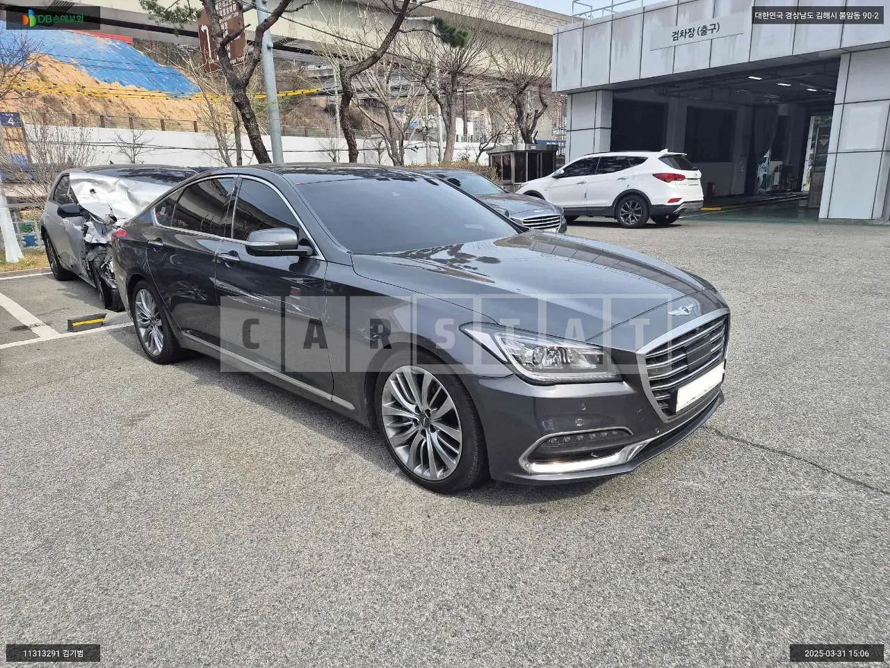 Photo 2 of 10: 2017 Hyundai Genesis G80, VIN KMHGM41DDJU245630 — Korean insurance auction