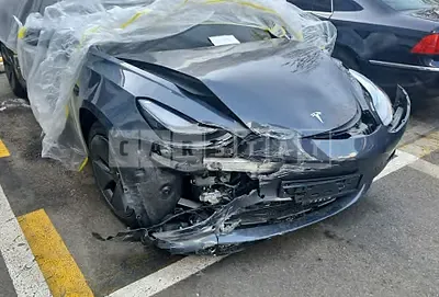 Photo 1 of 18: 2022 Tesla Model 3, VIN 5YJ3E1EA8NF305759 — Korean insurance auction