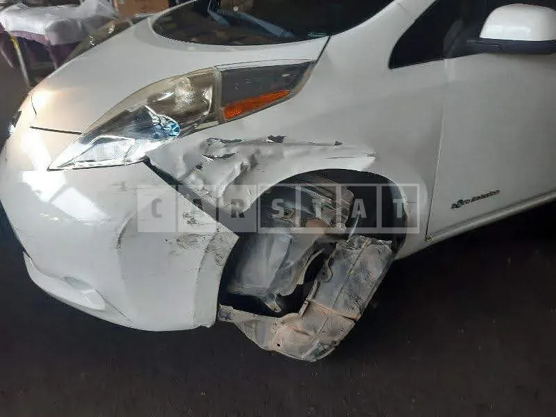 Photo 2 of 9: 2015 Nissan Leaf, VIN 1N4AZ0CP5FC331351 — Korean insurance auction