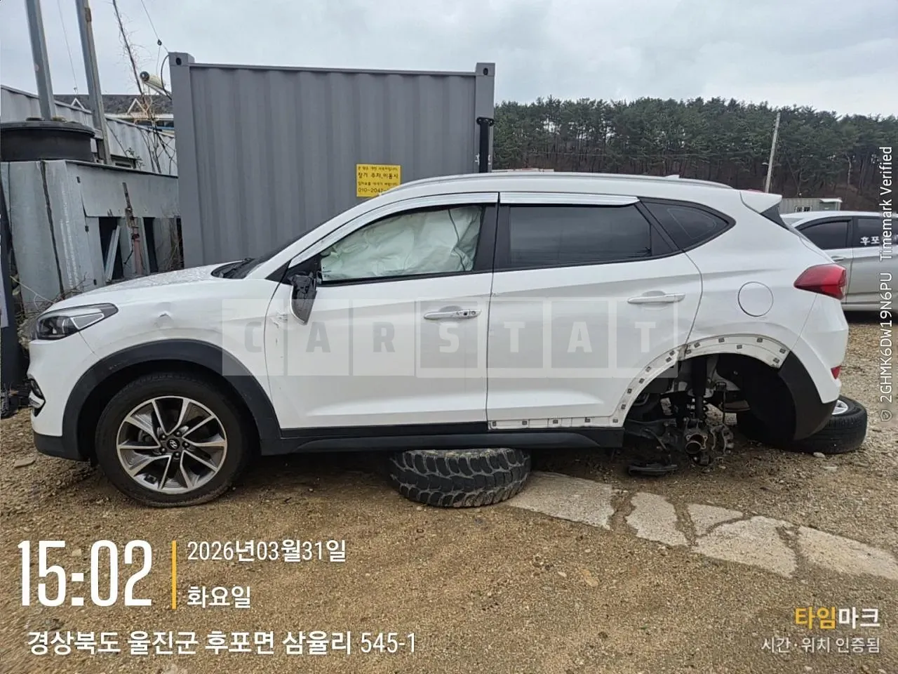 Photo 2 of 24: 2018 Hyundai Tucson, VIN KMHJ381ABJU711741 — Korean insurance auction