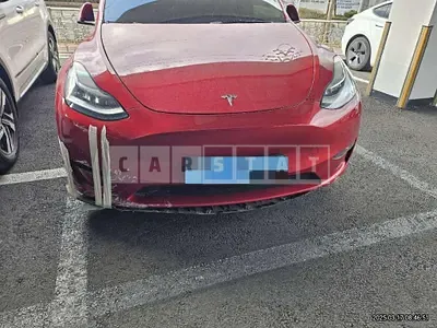 Photo 1 of 29: 2022 Tesla Model Y Long Range, VIN 7SAYGDEE1NF501484 — Korean insurance auction