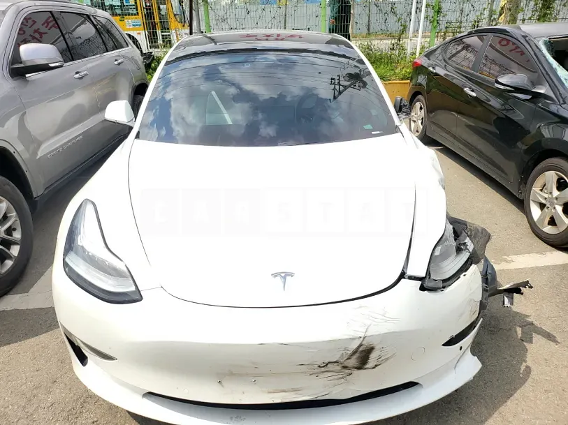 Photo 2 of 48: 2020 Tesla Model 3 Long Range, VIN 5YJ3E1EB3LF756250 — Korean insurance auction
