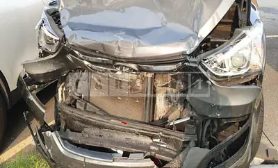 Photo 1 of 20: 2015 Hyundai Santa Fe, VIN KMHSW81UDFU342285 — Korean insurance auction