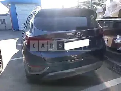 Photo 1 of 21: 2019 Hyundai Santa Fe, VIN KMHS381BDKU116878 — Korean insurance auction