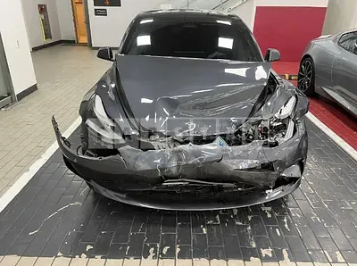 Photo 1 of 24: 2021 Tesla Model 3 Long Range, VIN 5YJ3E1EB0MF892109 — Korean insurance auction