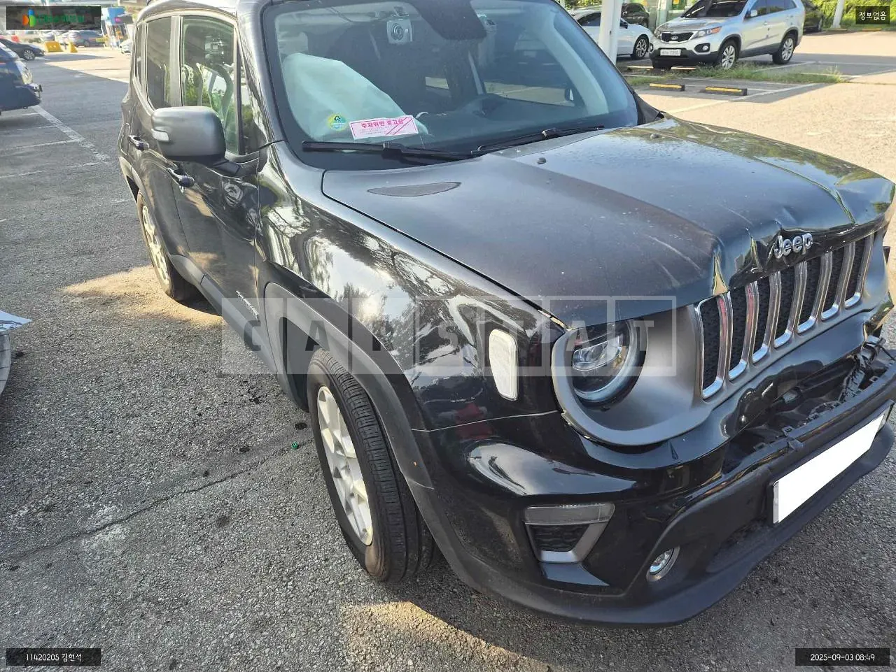 Photo 2 of 13: 2020 Jeep Zip Renegade 1.6, VIN 1C4BU0000LPL54058 — Korean insurance auction