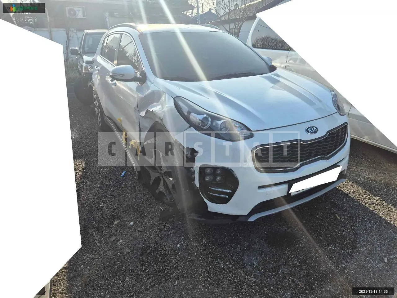 Photo 2 of 10: 2018 Kia Sportage, VIN KNAPM813BJK469259 — Korean insurance auction