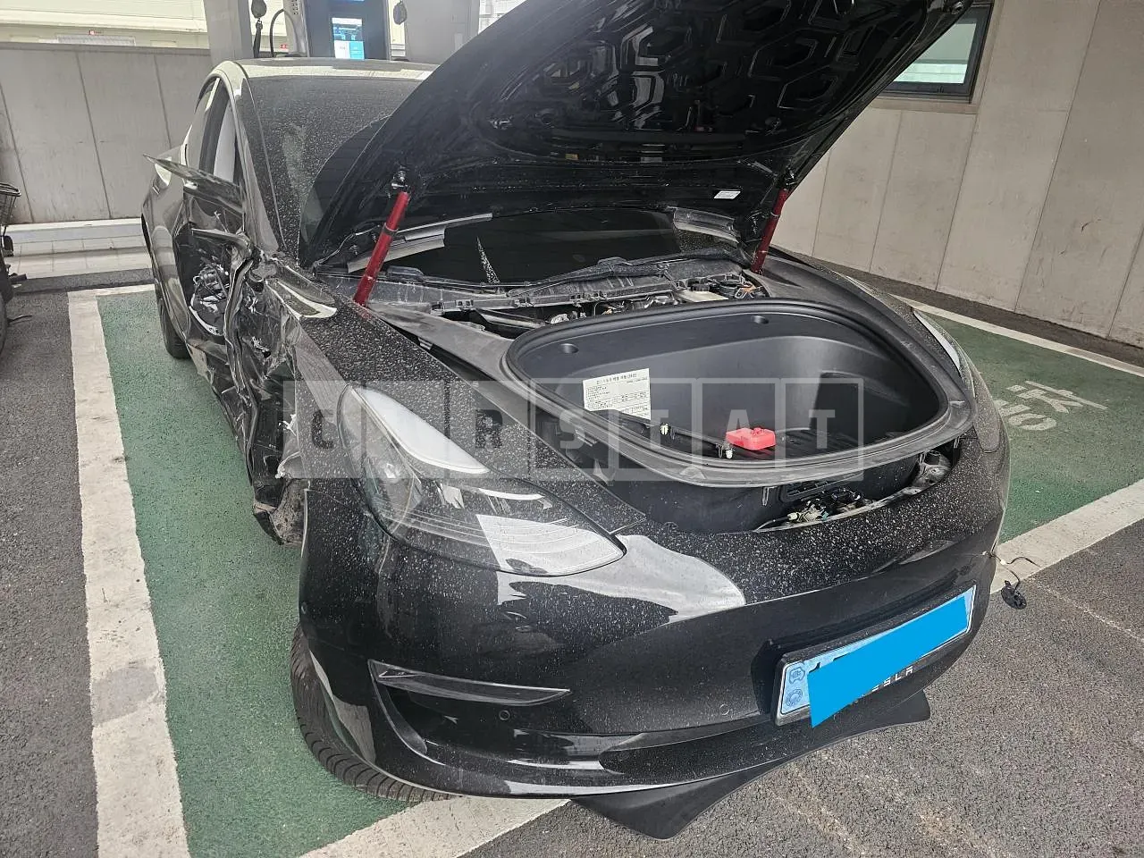 Photo 2 of 9: 2021 Tesla Model 3 Long Range, VIN 5YJ3E1EBXMF951604 — Korean insurance auction