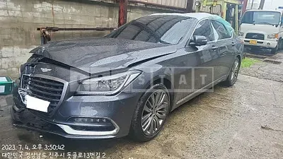 Photo 1 of 14: 2017 Hyundai Genesis /G80, VIN KMHGM41DDHU211513 — Korean insurance auction