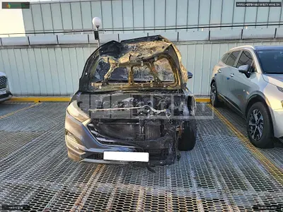 Photo 1 of 9: 2015 Hyundai Tucson, VIN KMHJ381ABGU054070 — Korean insurance auction