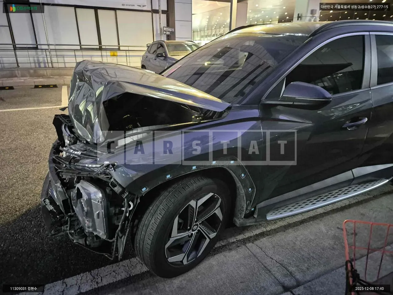 Photo 2 of 24: 2021 Hyundai Tucson, VIN KMHJC81CBMU034170 — Korean insurance auction