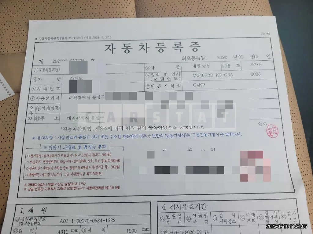 Photo 2 of 25: 2022 Kia Sorento 2.5T, VIN KNARK81FGPA180122 — Korean insurance auction