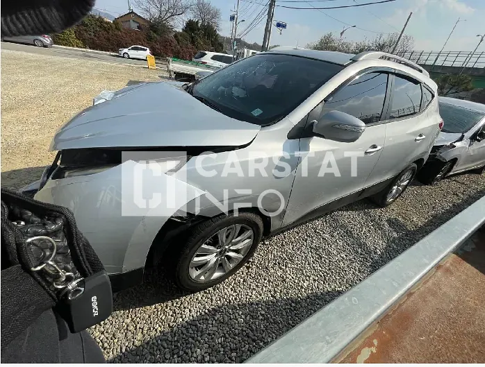 Photo 2 of 10: 2015 Hyundai Tucson, VIN KMHJT81VBFU976985 — Korean insurance auction