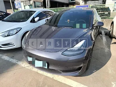 Photo 1 of 10: 2022 Tesla Model 3 Long Range, VIN 5YJ3E1EB1NF227219 — Korean insurance auction